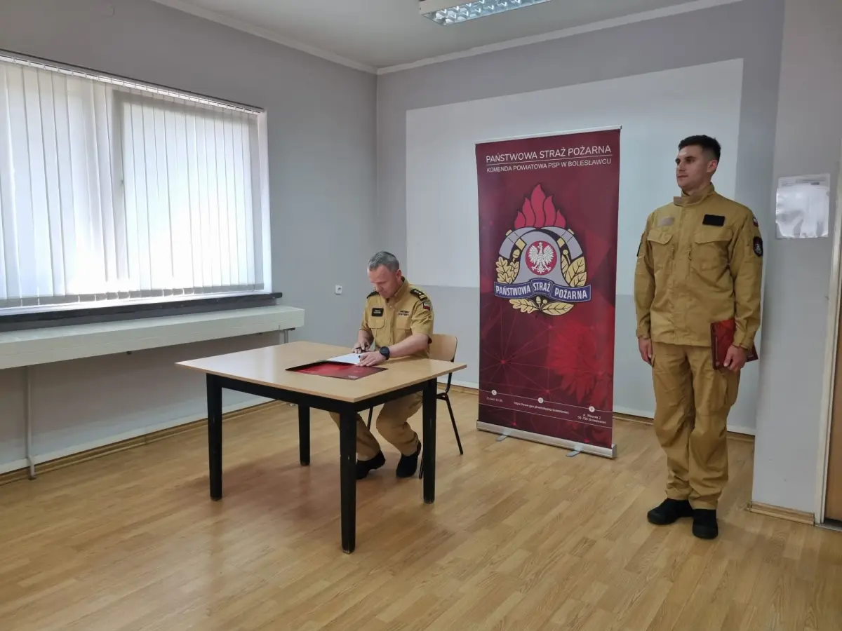 Урочисте шикування пожежників у Bolesławiec