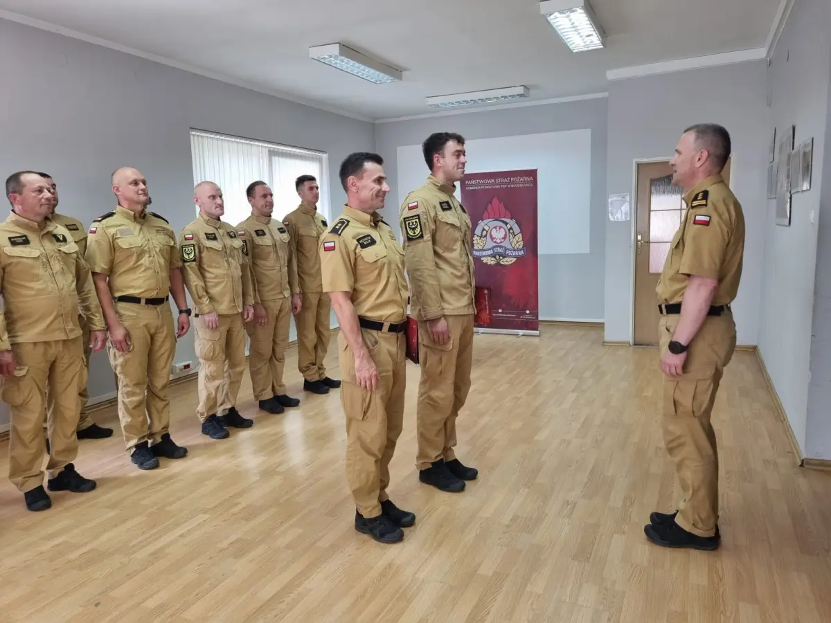 Урочисте шикування пожежників у Bolesławiec