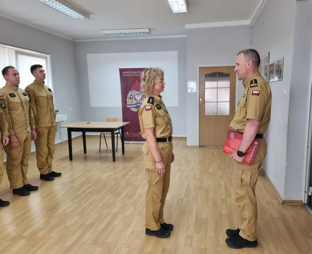 Урочисте шикування пожежників у Bolesławiec