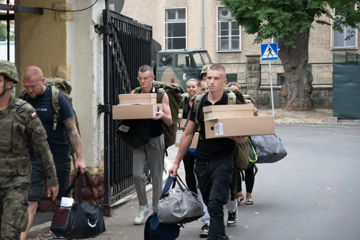 New volunteers at the regiment