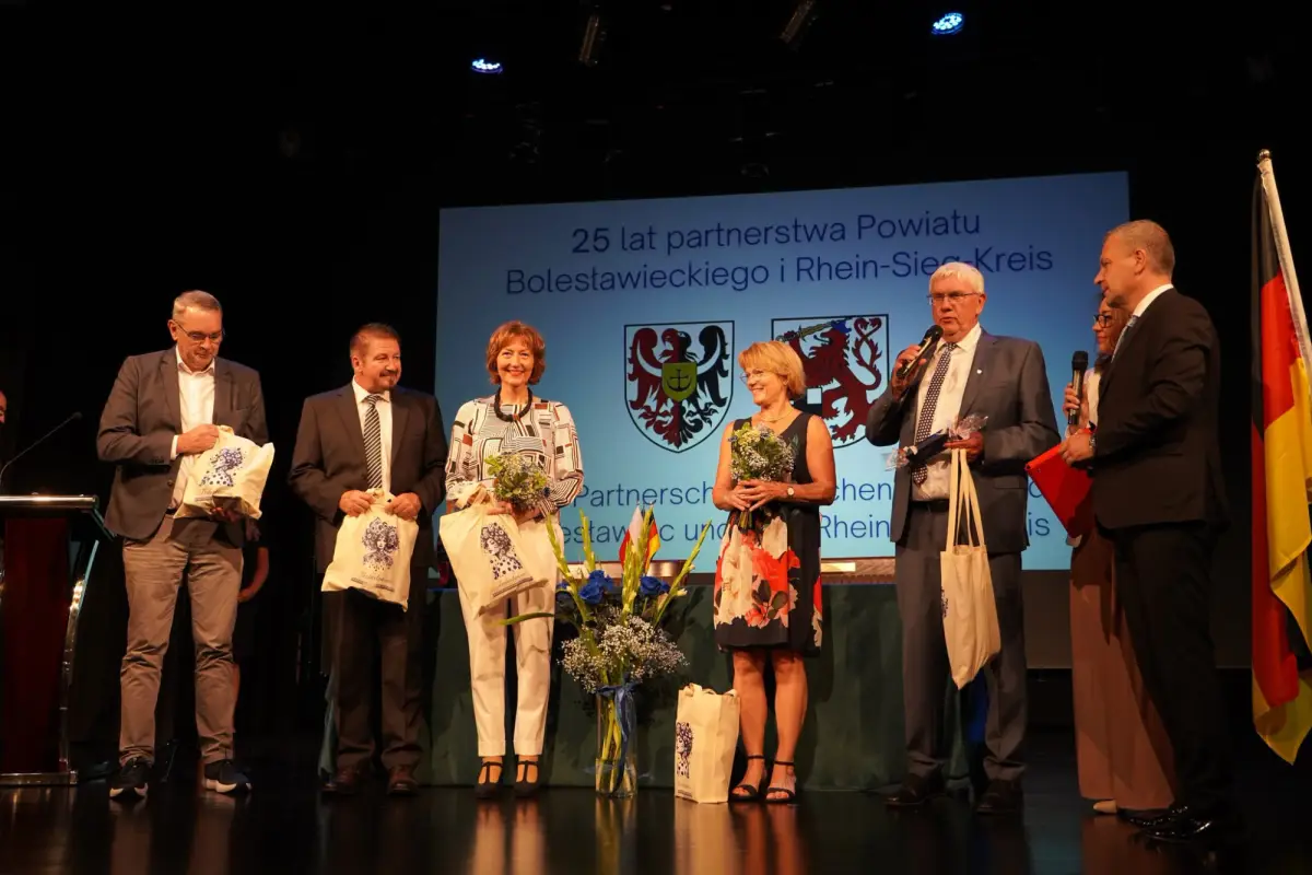 Gala Marking 25 Years of Cooperation Between Bolesławiec County and Rhein-Sieg-Kreis