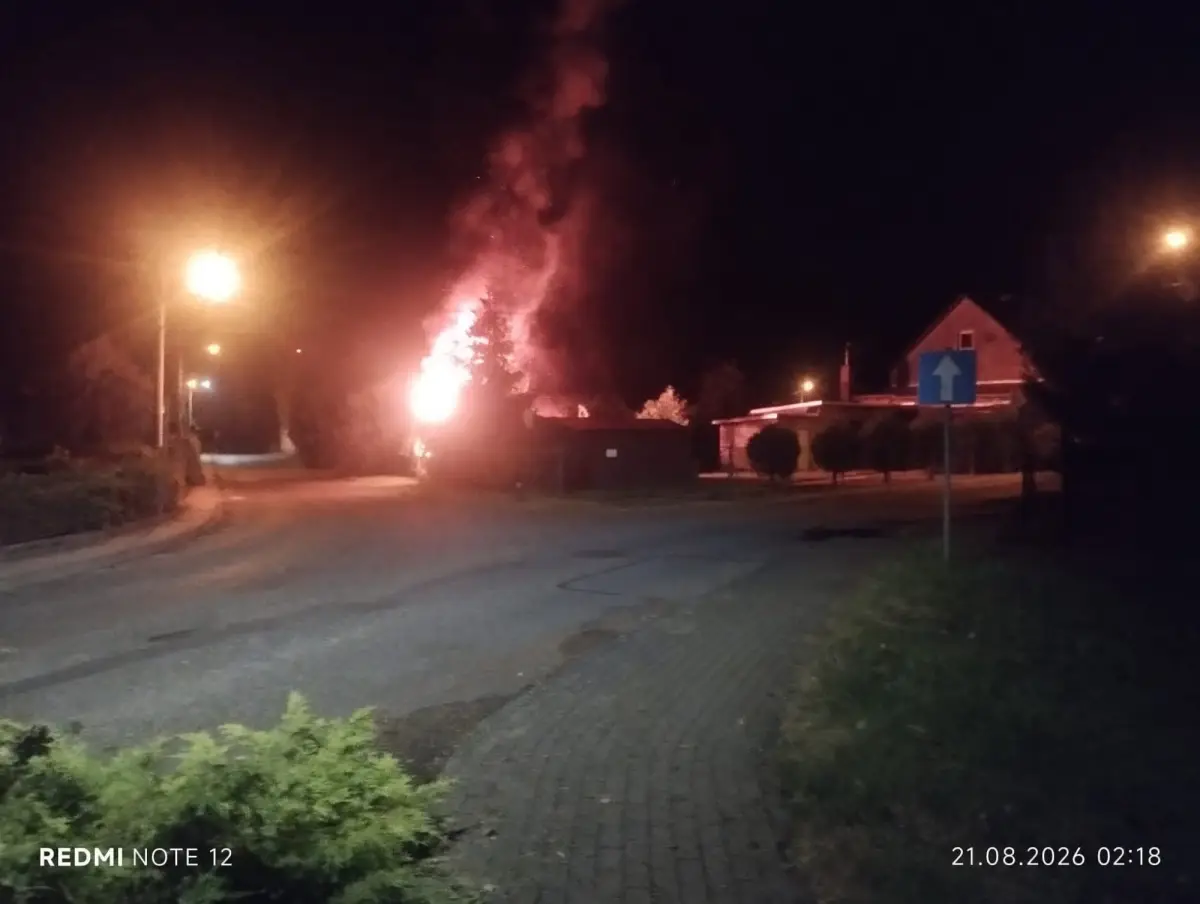 Pożar w Gromadce