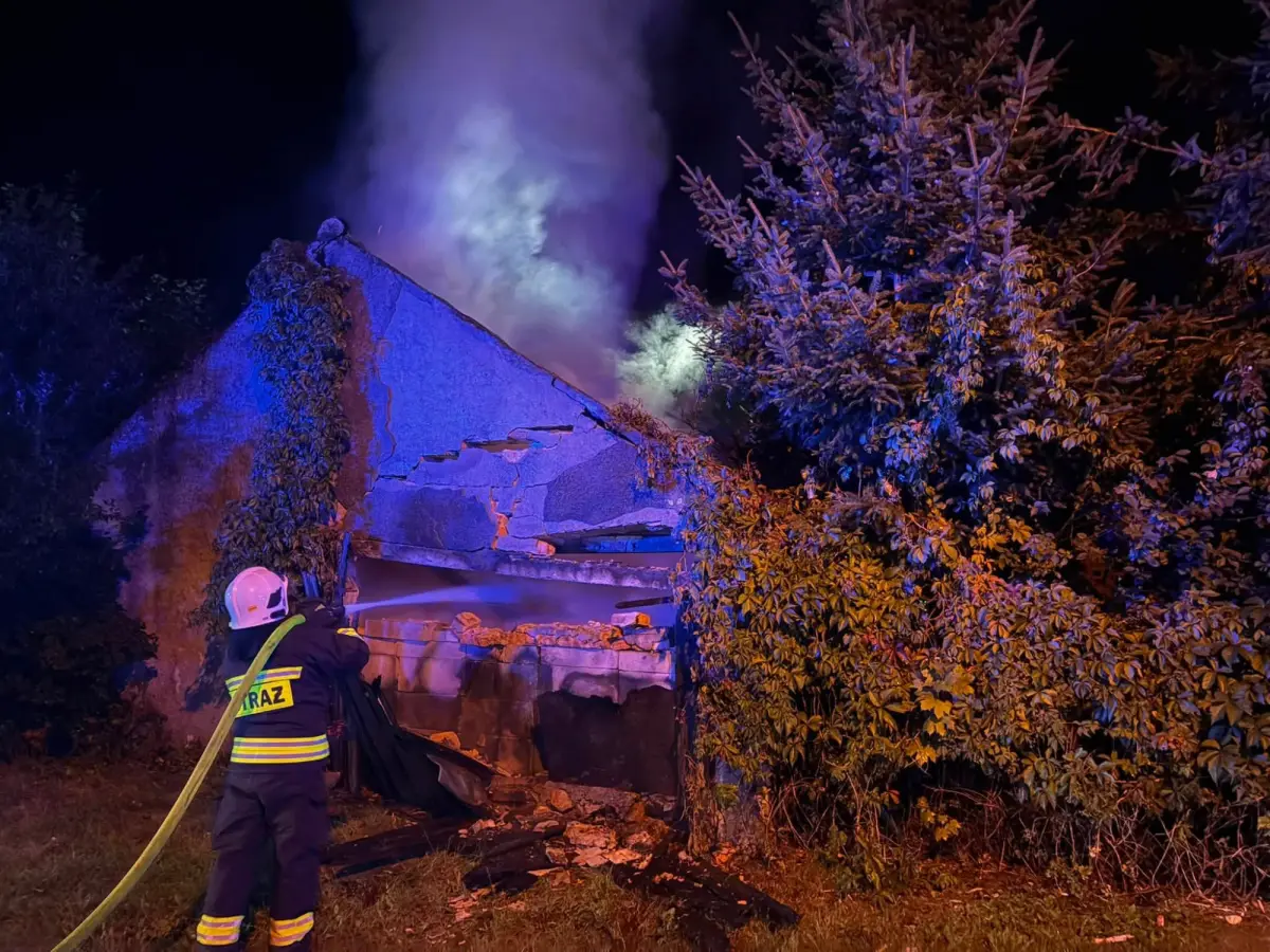 Pożar w Gromadce