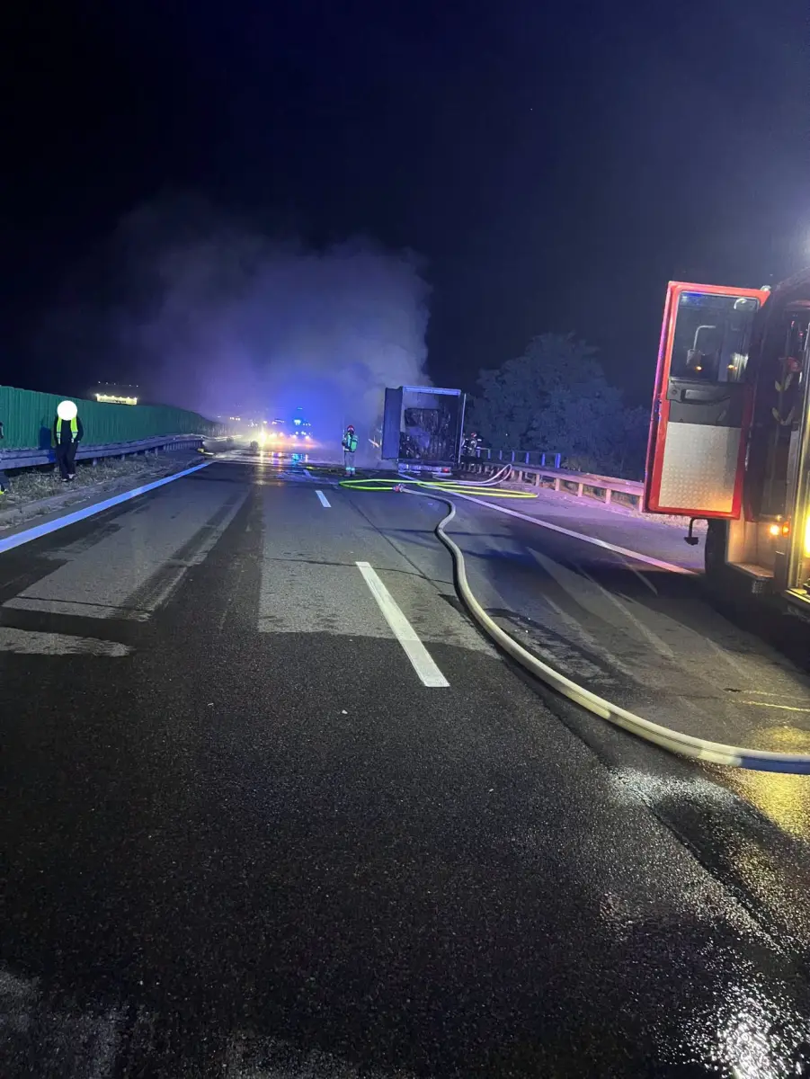 Pożar na A4