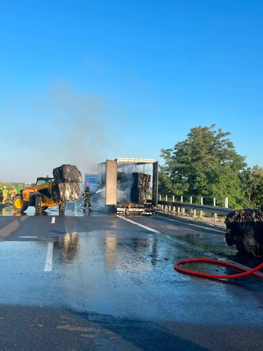 Fire on the A4