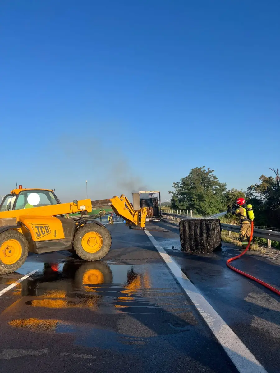 Pożar na A4