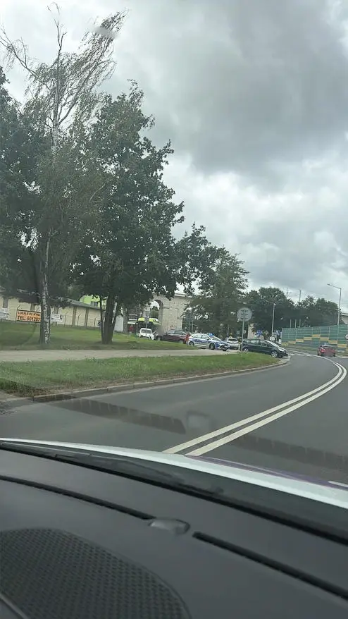Kolizja koło wiaduktu