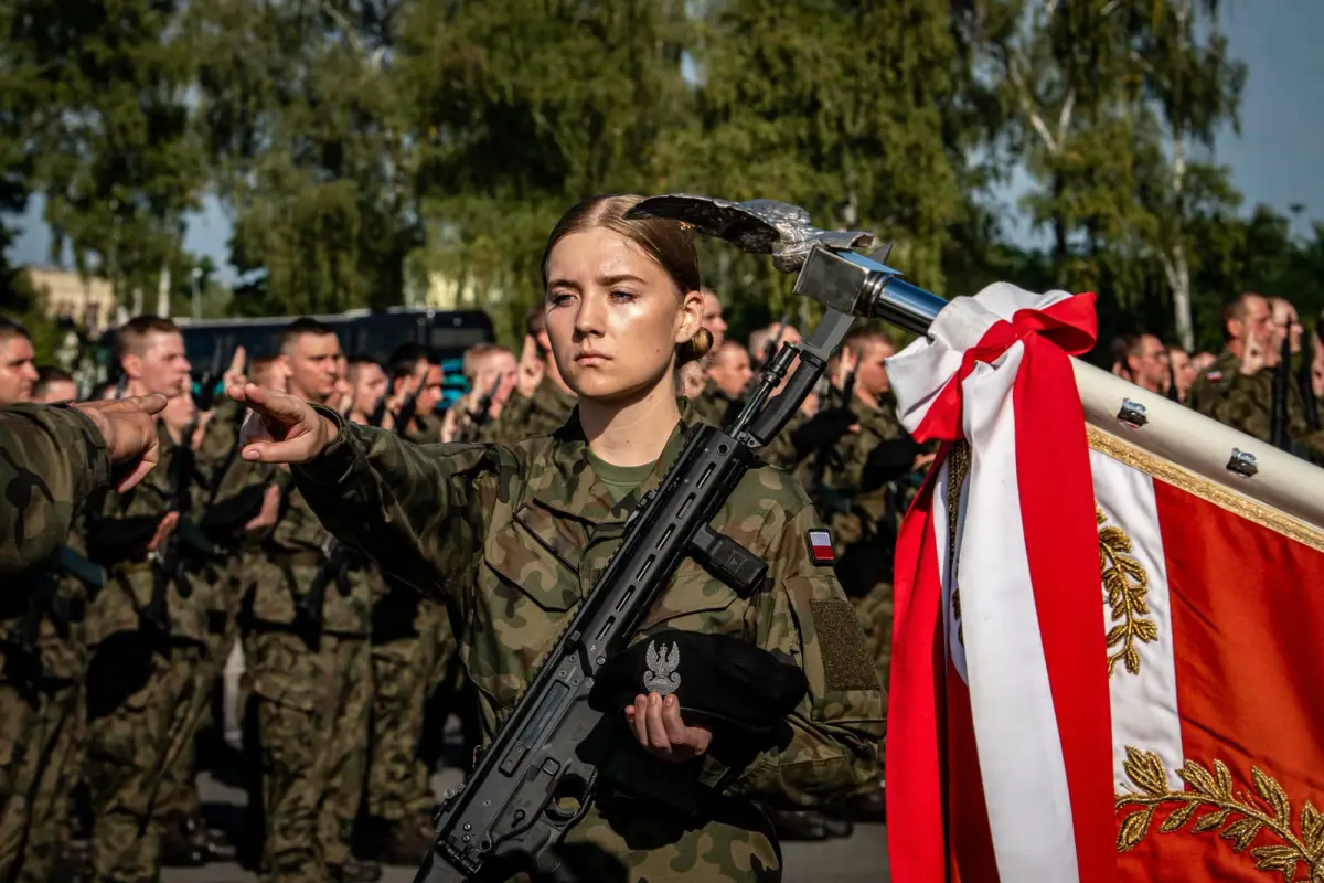 Ceremony at the 10th Armored Cavalry Brigade in Świętoszów