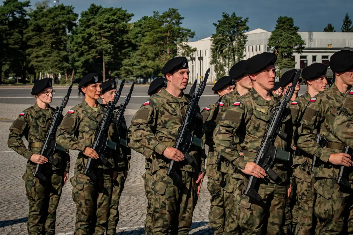 Ceremony at the 10th Armored Cavalry Brigade in Świętoszów