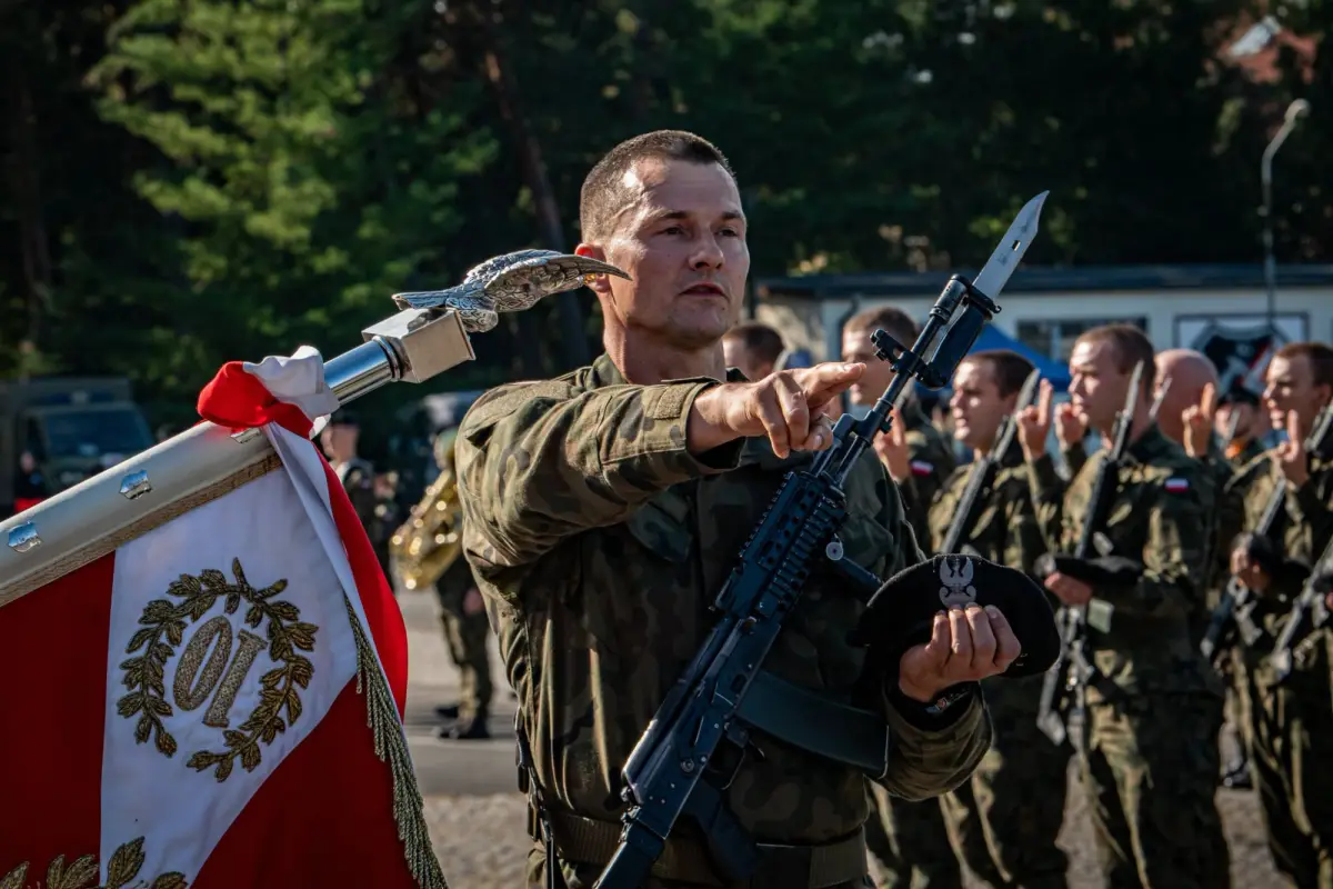 Ceremony at the 10th Armored Cavalry Brigade in Świętoszów