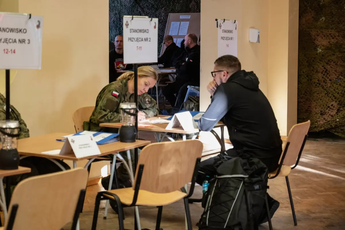 Rezerwiści na szkoleniu