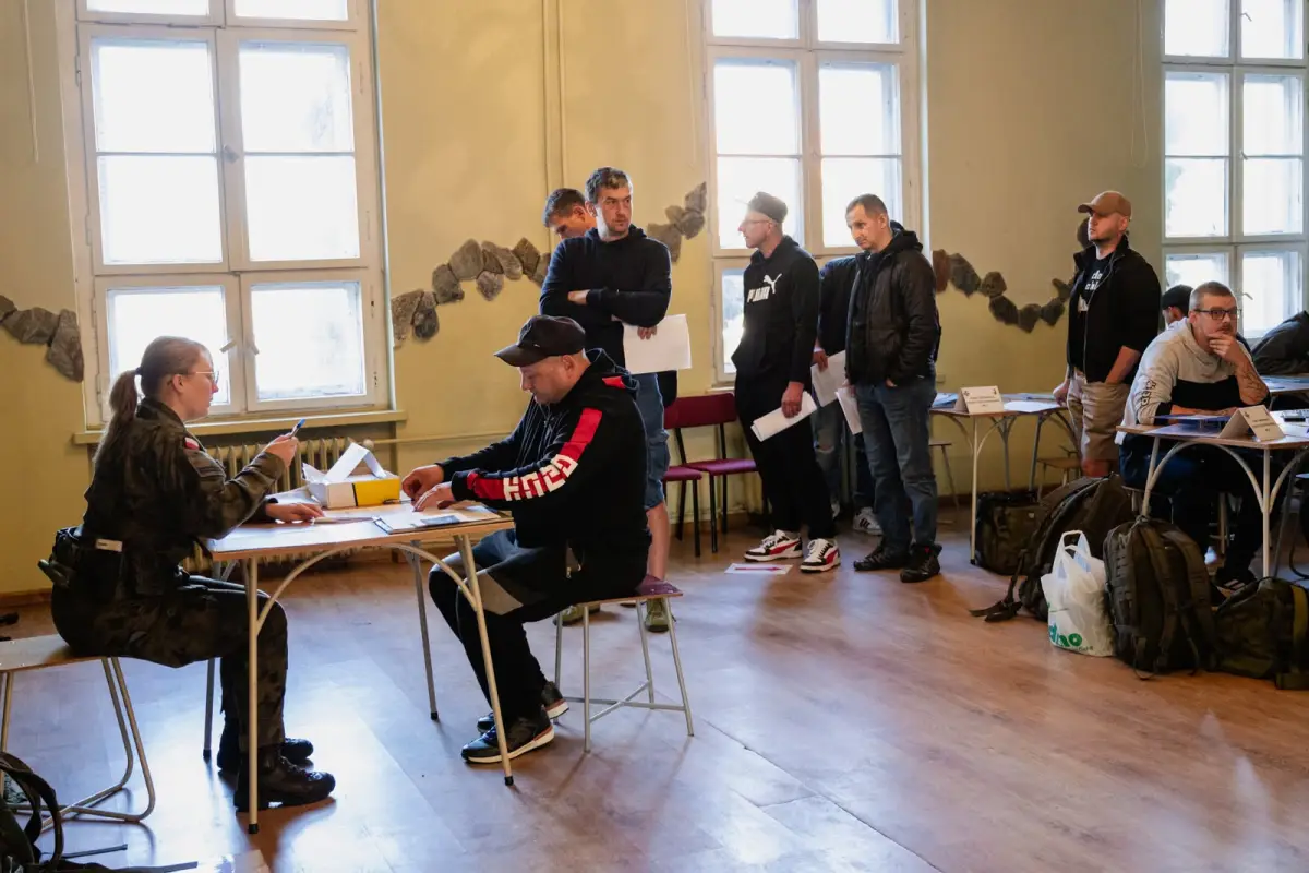 Rezerwiści na szkoleniu