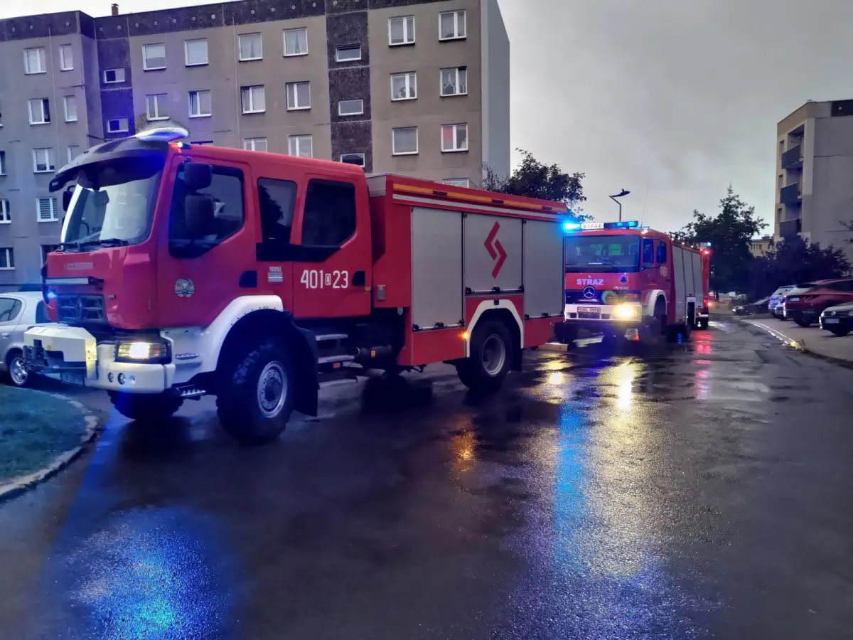 Пожежники на вулиці Starzyńskiego