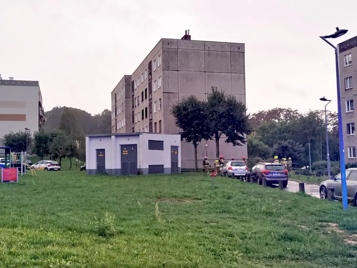 Strażacy na ulicy Starzyńskiego