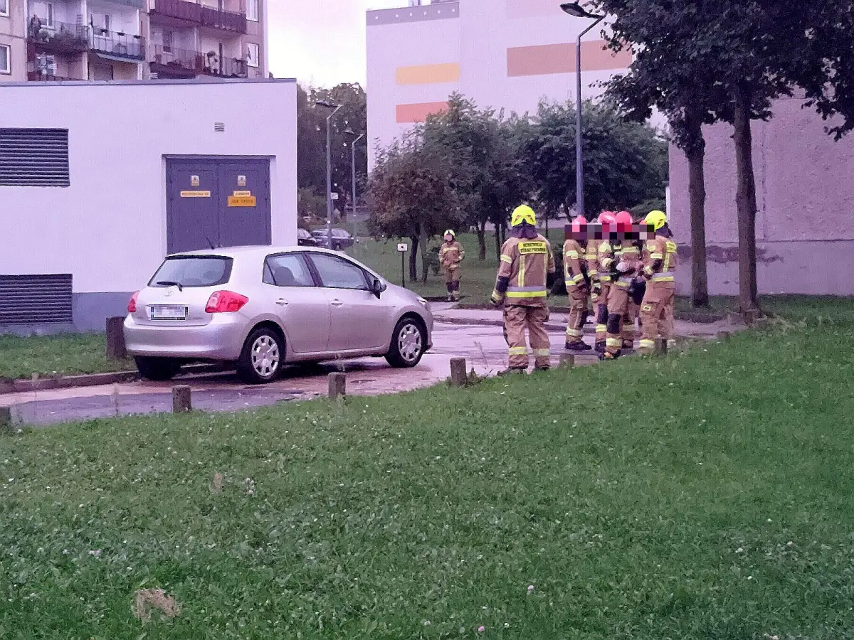 Strażacy na ulicy Starzyńskiego