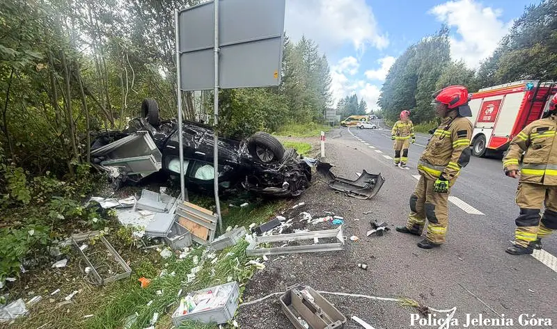 Wypadek w Jeleniej Górze