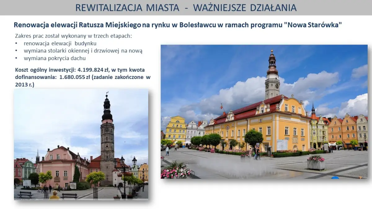 Prezentacja dotycząca rewitalizacji