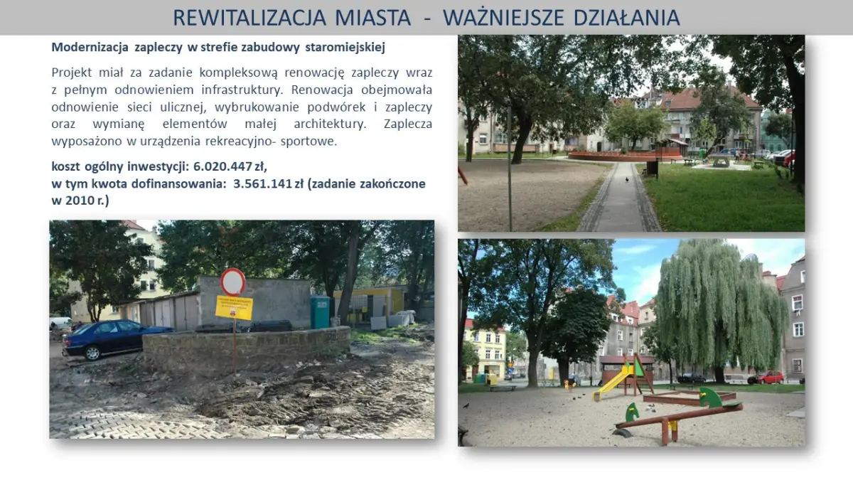 Prezentacja dotycząca rewitalizacji
