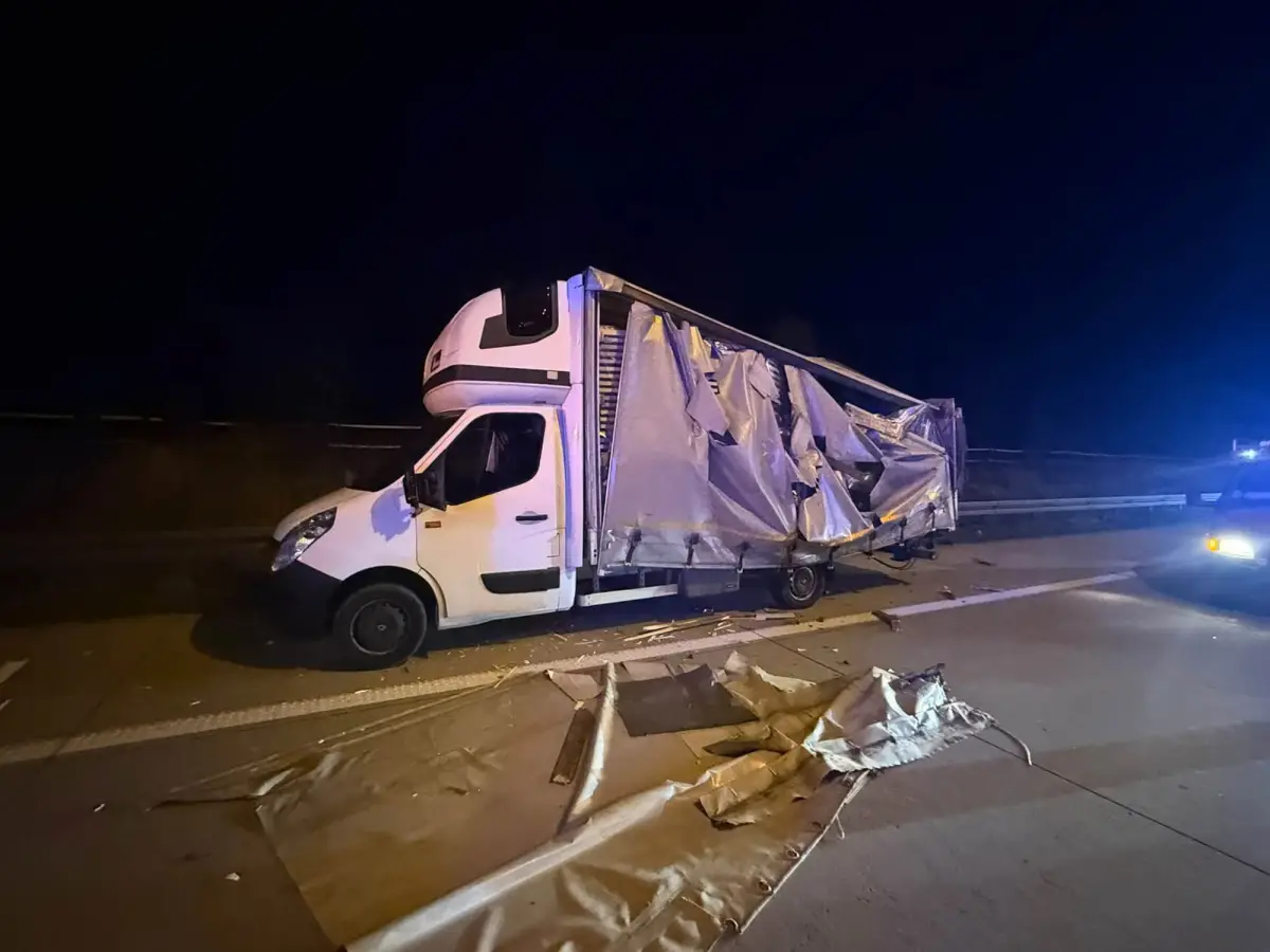 Zderzenie busów na A4