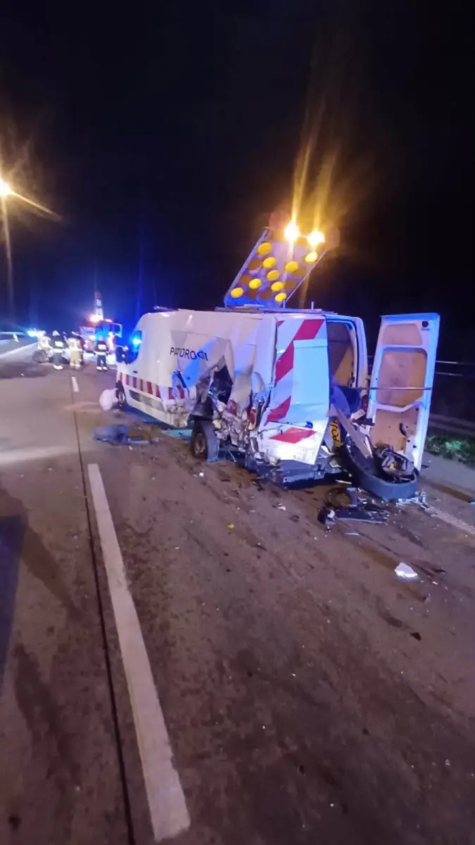Zderzenie busów na A4