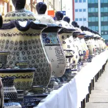 Zobacz zdjęcie: Spektakularnym wydarzeniem był też stół ceramiczny oraz bicie rekordu Guinnessa
