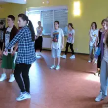 Zobacz zdjęcie: W zajęciach uczestniczyło 40 młodych adeptów tańca