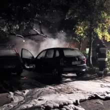 Zobacz zdjęcie: Auto było zaparkowane obok boiska przy ulicy Gałczyńskiego 36a