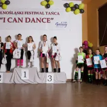 Zobacz zdjęcie: W kategorii  Duety Freestyle (12-15 lat) pierwsze miejsce zajęły Daria Szuk i Dagmara Szuk
