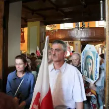 Zobacz zdjęcie: Pikietę poprzedziła msza w kościele ks. Kusika