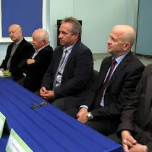 Zobacz zdjęcie: Maria Adamowicz, Waldemar Bugaj, dr Zygmunt Bobowski, Piotr Roman, Kornel Filipowicz i Józef Pokładek