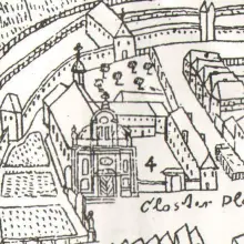 Zobacz zdjęcie: Klasztor Dominikanów, fragment planu Bolesławca, F.B. Werner, 17