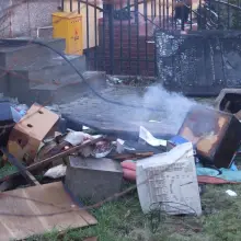 Zobacz zdjęcie: Pożar na Narutowicza - poparzony mężczyzna trafił do szpitala