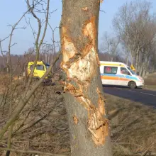 Zobacz zdjęcie: BMW dachowało koło Łazisk