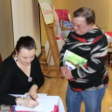 Zobacz zdjęcie: Grażyna Hanaf na spotkaniu w Domu Ludowym w Kraśniku