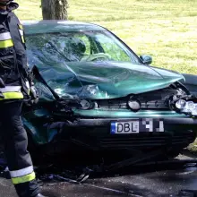 Zobacz zdjęcie: Czołowe zderzenie dwóch Volkswagenów