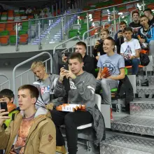 Zobacz zdjęcie: Młodzi siatkarze BTS Elektros na meczu PlusLigi w Lubinie