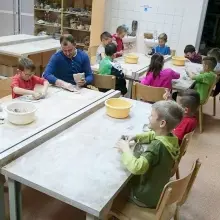 Zobacz zdjęcie: Ceramiczno-rzeźbiarskie zajęcia żaków i orlików BKS