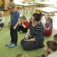 Zobacz zdjęcie: Spotkanie z Grażyną Hanaf w filii miejskiego przedszkola nr 3