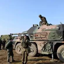 Zobacz zdjęcie: Ćwiczenie rotacyjne żołnierzy NSR na finiszu