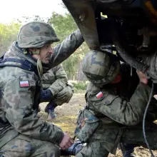 Zobacz zdjęcie: Ćwiczenie rotacyjne żołnierzy NSR na finiszu