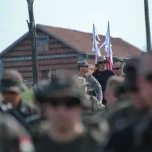 Zobacz zdjęcie: P. Lachowski i M. Pawłowski na podium Dancon March