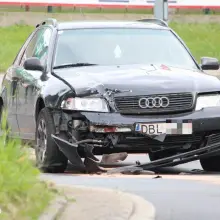 Zobacz zdjęcie: Pojazdy zderzyły się na skrzyżowaniu ulicy Dolne Młyny z ulicą Wróblewskiego