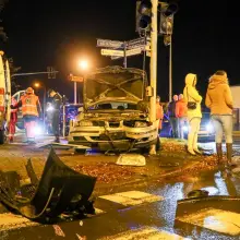 Zobacz zdjęcie: Kolizja aut na skrzyżowaniu ulic Cieszkowskiego i Staszica