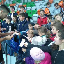 Zobacz zdjęcie: Młodzi siatkarze BTS-u na meczu PlusLigi: Cuprum Lubin vs Cerrad Czarni Radom