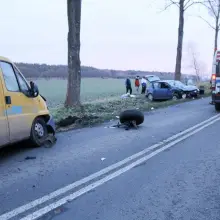 Zobacz zdjęcie: Zderzenie lawety z autem koło Łazisk