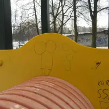 Zobacz zdjęcie: Pociąg miłości na placu zabaw przy Łukasiewicza