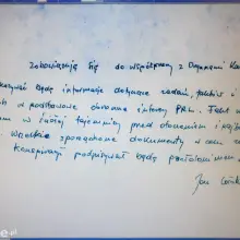 Zobacz zdjęcie: Skany dokumentacji współpracy z Tajnym Współpracownikiem Markiem