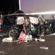Zobacz zdjęcie: Śmiertelny wypadek na A4. Osobówka wjechała w TIR-a