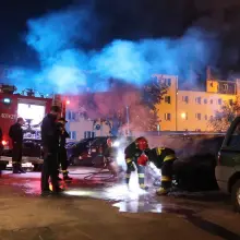 Zobacz zdjęcie: Pożar auta przy ul. Piotra i Pawła