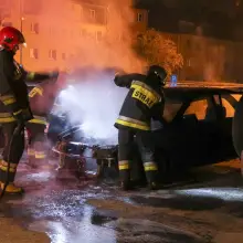 Zobacz zdjęcie: Pożar auta przy ul. Piotra i Pawła